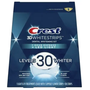 Crest 3D White Strips LUXE 1 Hour Express LED