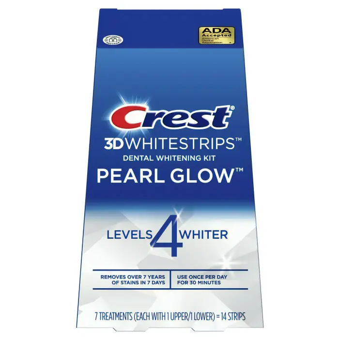 Crest 3D White Strips Pearl Glow Teeth Whitening