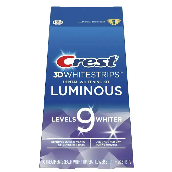 Crest 3D Whitestrips Luminous Teeth Whitening Strips.