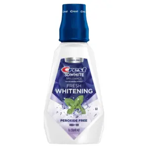Crest 3D White Brilliance Whitening Mouthwash Front Pack