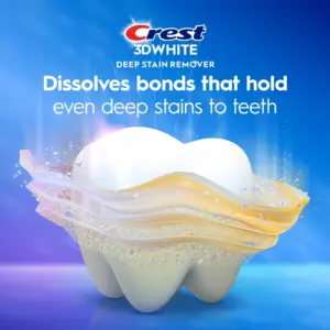 Crest Deep Stain Remover 3D White Brilliance Whitening Toothpaste Dissolves deep stains