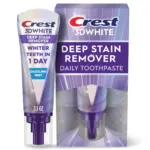 Crest Deep Stain Remover 3D White Brilliance Whitening Toothpaste Packaging