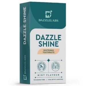 3% hydrogen peroxide toothpaste twin pack box by DazzleLabs Dazzle Shine