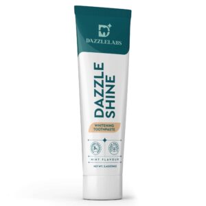 DazzleLabs Dazzle Shine 3% hydrogen peroxide toothpaste tube