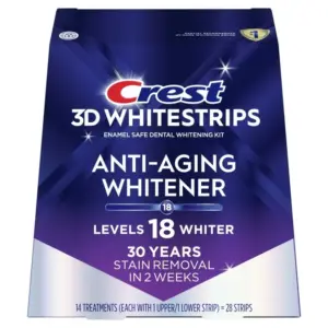 Crest Anti-Aging Whitener White Strips Front Of Box
