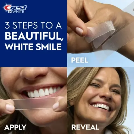 A 3 step guide on how to use teeth whitening strips